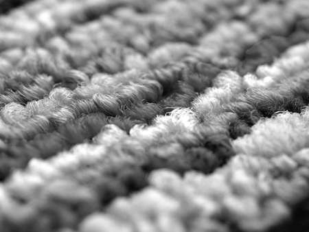 Carpet mat rug with multi coloured stripesの写真素材