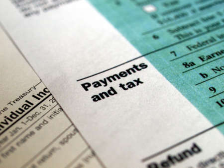 Range of various blank USA tax formsの写真素材