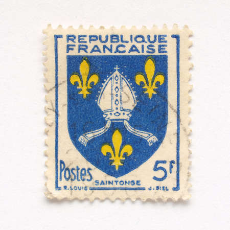 French stamp from France (in European Union)の写真素材
