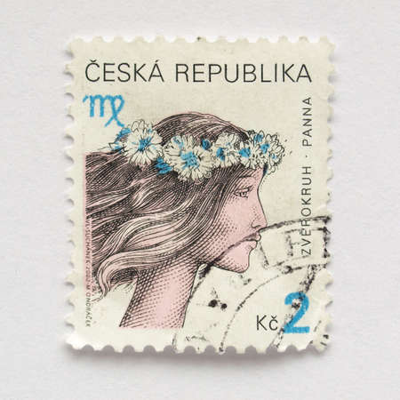 Stamp of the Czech Republic (European Union)の写真素材