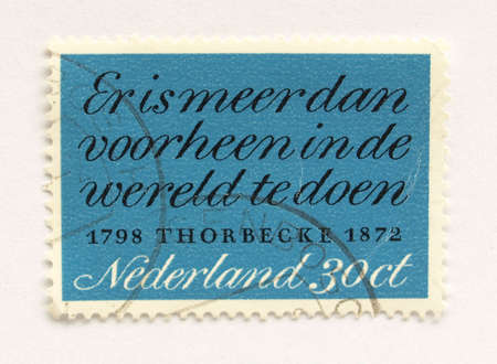 Stamp of the Netherlands (in European Union)の写真素材