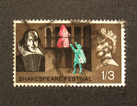 UK 1964 - Shakespeare Festival Stamp, United Kingdom, 1964のeditorial素材