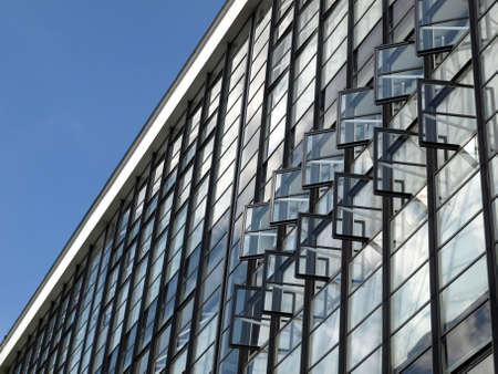 Modern architecture in Dessau, Germany (south of Berlin)の写真素材