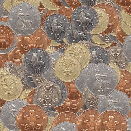 Collage Pounds coins money useful as a background