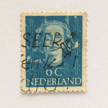 Stamp of the Netherlands (in European Union)の写真素材
