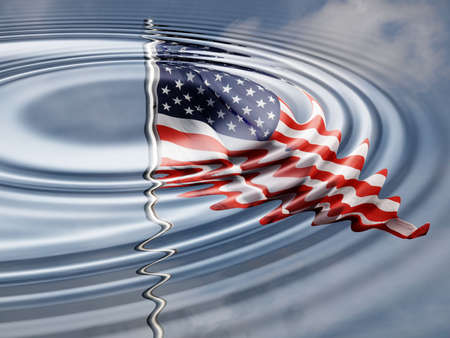 An abstract illustration useful as a backgroundの写真素材