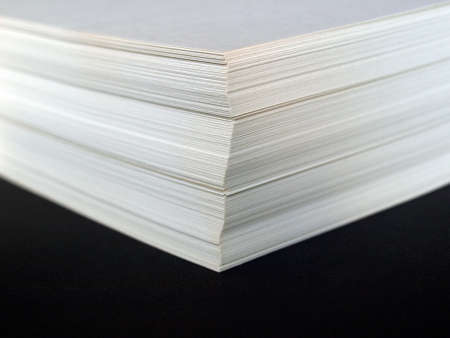 Blank sheets of A4 paper for office useの写真素材