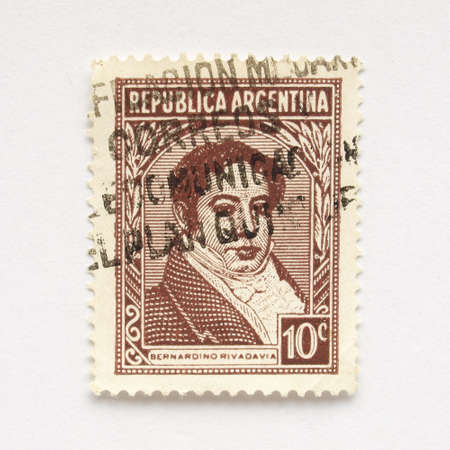Stamp from the Argentine Republic (South America)の写真素材