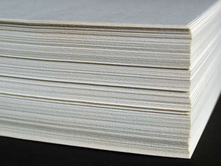 Blank sheets of A4 paper for office use