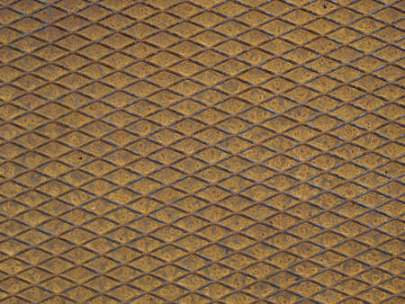Rusted diamond steel plate useful as a backgroundの写真素材