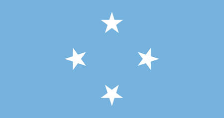 The national flag of Micronesiaの写真素材