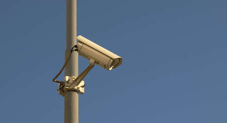 Closed Circuit TV video camera for security surveillanceの写真素材