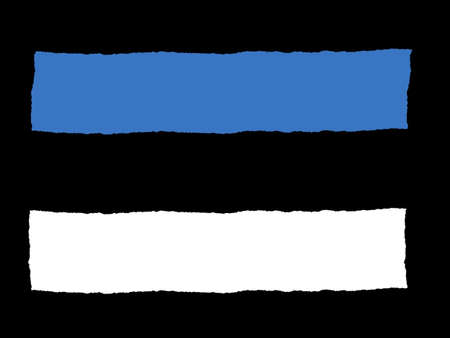 Handdrawn flag of Estoniaの写真素材