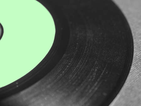 Vinyl record vintage analog music recording mediumの写真素材