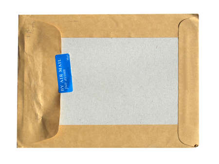 Detail of letter envelope for airmail postの写真素材