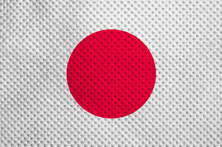 The national Japanese flag of Japan (JP)の写真素材