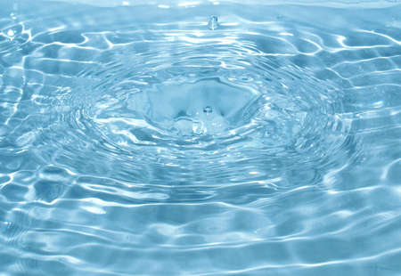 Close-up macro of a water drop droplet