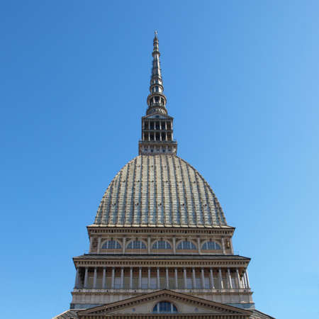The Mole Antonelliana, Turin (Torino), Piedmont, Italyの写真素材