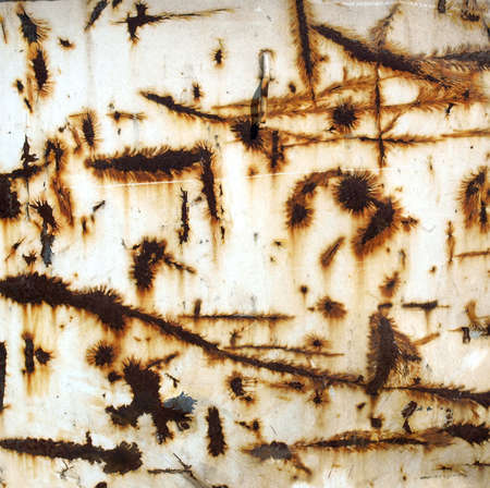 Rusted steel sheet useful as a backgroundの写真素材