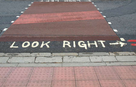 Look Right sign in a London street