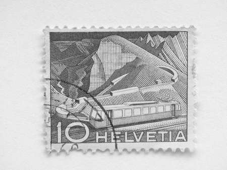 Swiss Stamp of Switzerland (European Union)の写真素材