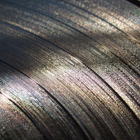 Vinyl record vintage analog music recording mediumの写真素材