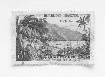 French stamp from France (in European Union)の写真素材