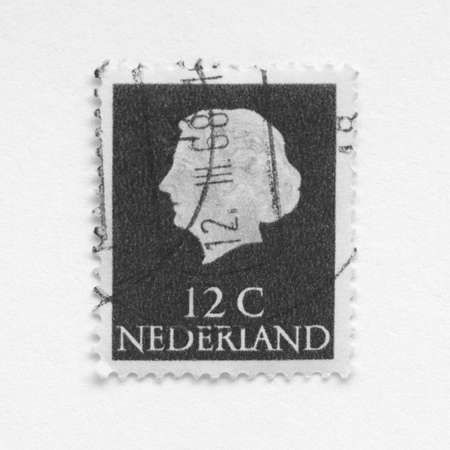 Stamp of the Netherlands (in European Union)の写真素材