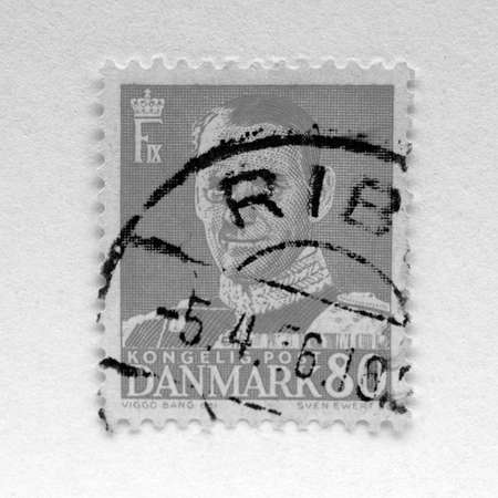 Danish stamp from Denmark (in the European Union)の写真素材