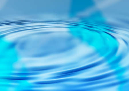 Blue water waves illustration useful as a backgroundの写真素材