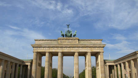 Brandenburger Tor (Brandenburg Gate), famous landmark in Berlin, Germanyの写真素材