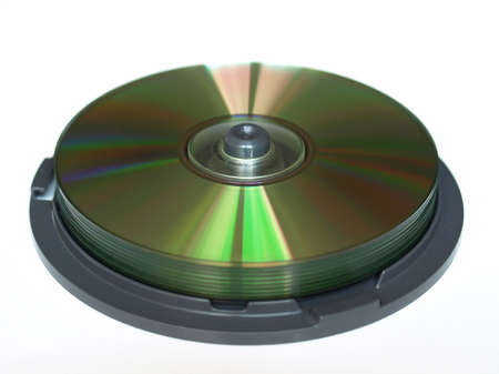 CD or DVD for music data video recordingの写真素材