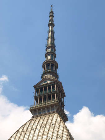 The Mole Antonelliana, Turin (Torino), Piedmont, Italyの写真素材