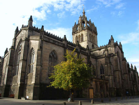 St Giles Cathedral in Edinburgh, Scotland, UKの写真素材