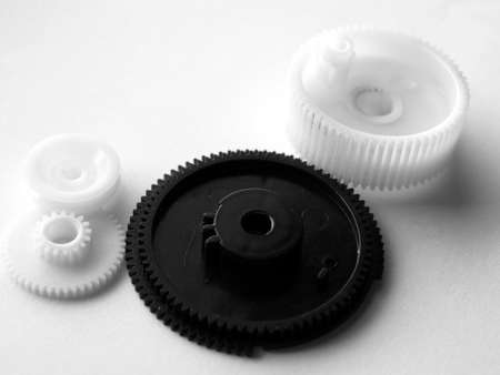 Detail of a gear used in industrial machinesの写真素材