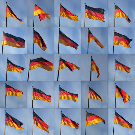 The national German flag of Germany (DE)の写真素材