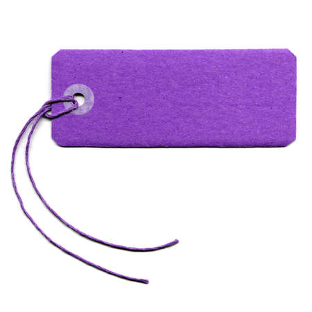 Price tag or address label with stringの写真素材