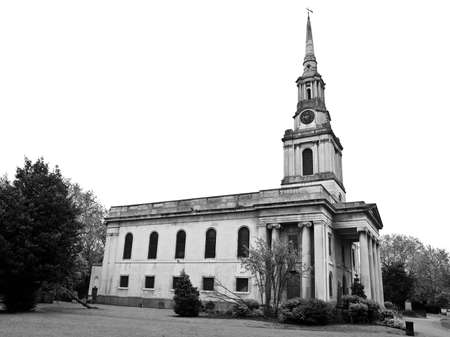 Church of All Saints, Poplar, London, UKの写真素材