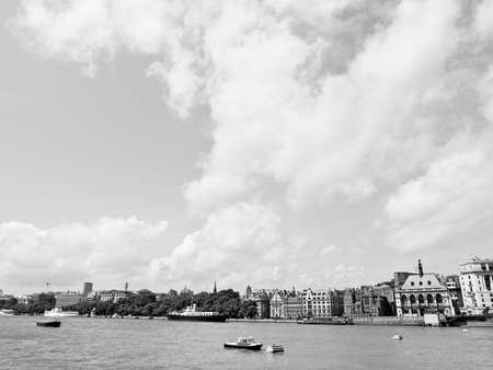 Panoramic view of River Thames London UKの写真素材