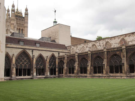 The Westminster Abbey church in London UKの写真素材