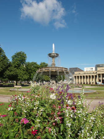 The Schlossplatz (Castle square) in Stuttgart, Germanyのeditorial素材