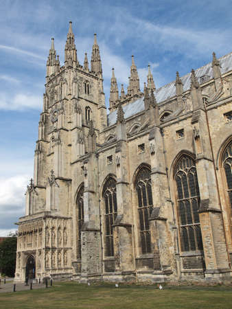 The Canterbury Cathedral in Kent England UKの写真素材