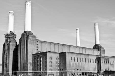 Battersea Power Station in London England UKのeditorial素材