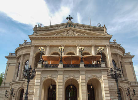 Alte Oper Old Opera House in Frankfurt am Main Germanyのeditorial素材