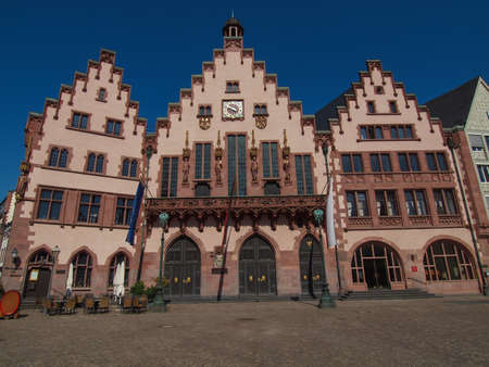 Frankfurt city hall aka Rathaus Roemer Germanyのeditorial素材