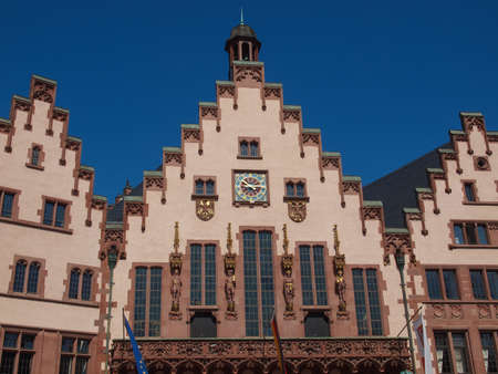Frankfurt city hall aka Rathaus Roemer Germanyの写真素材