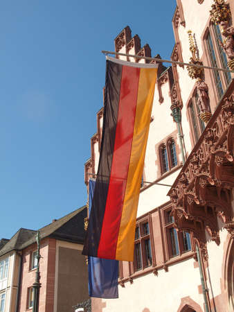 The national German flag of Germany (DE)の写真素材