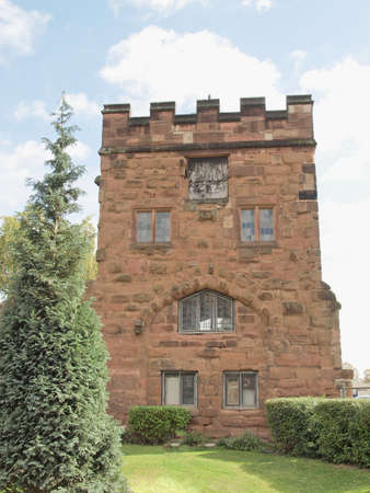 Swanswell Priory Gate in the medieval fortified town walls, Coventry, UK