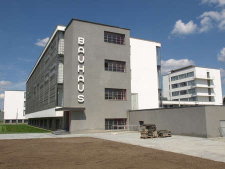 DESSAU, GERMANY - AUGUST 6: The Bauhaus building masterpiece of modern architecture  on August 6, 2009 in Dessau, Germanyのeditorial素材