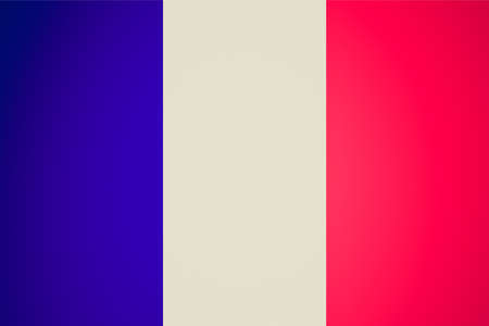 Vintage looking Official French flag of Franceの写真素材